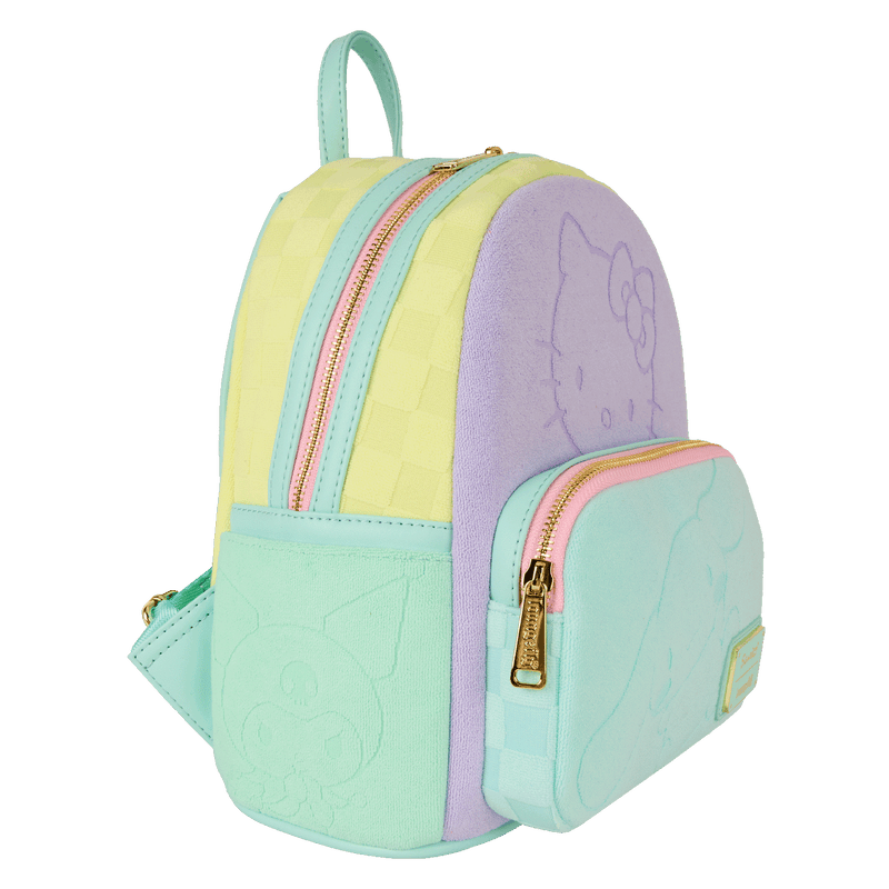 SDCC HELLO KITTY AND FRIENDS COLOUR BLOCK TERRY CLOTH MINI BACKPACK - SANRIO