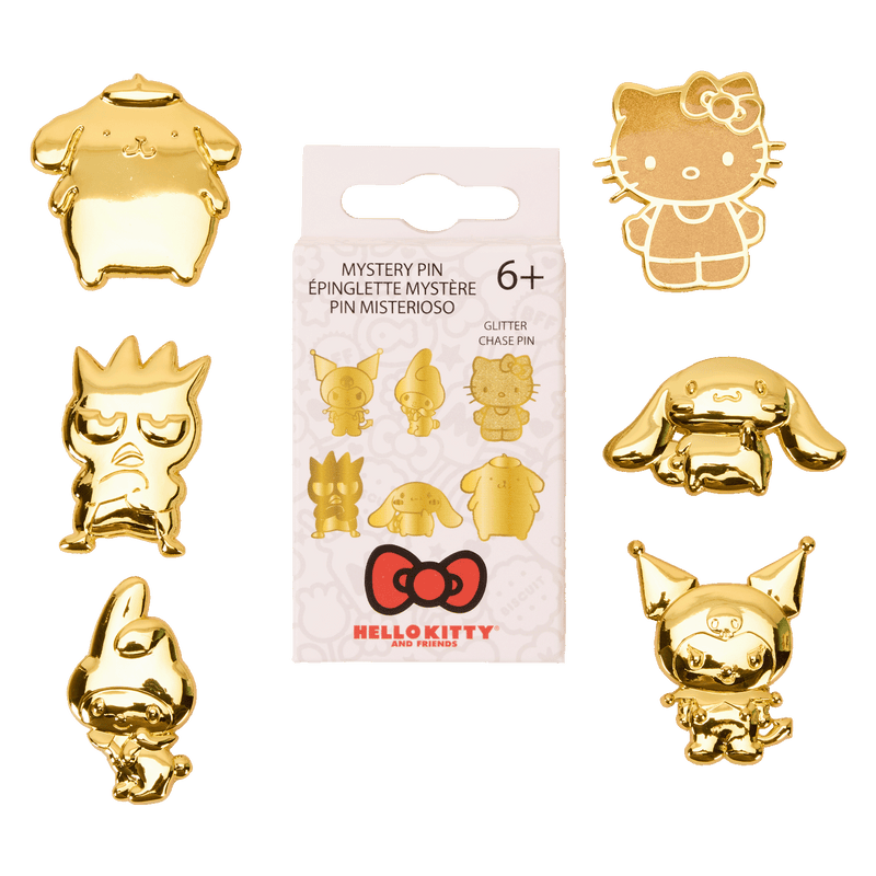 SANRIO 50TH ANNIVERSARY GOLD BLIND BOX PIN