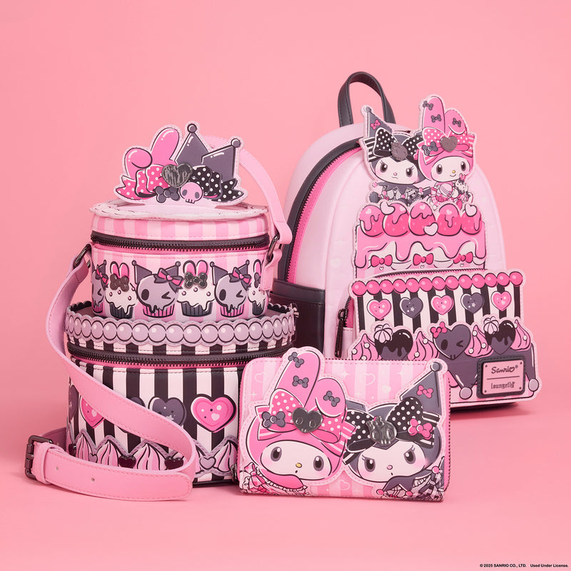 MY MELODY AND KUROMI ZIP AROUND WALLET - SANRIO