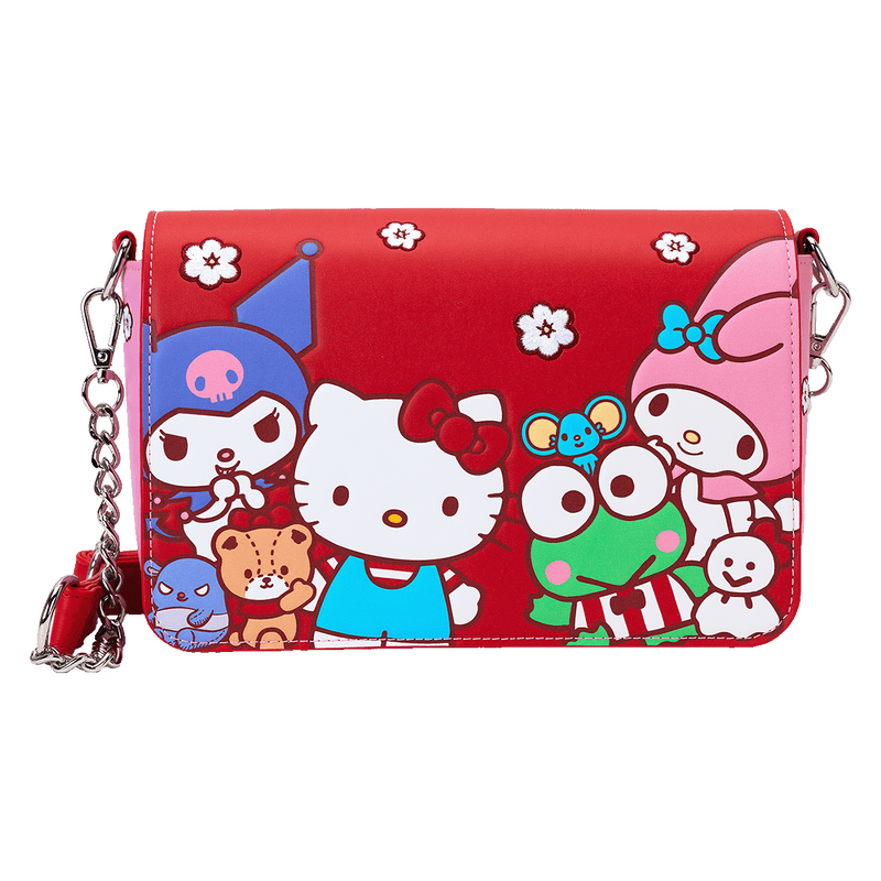 HELLO KITTY AND FRIENDS RED AND PINK CROSSBODY BAG - SANRIO