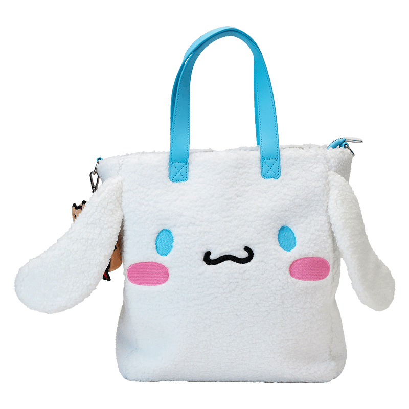 CINNAMOROLL SHERPA TOTE BAG WITH COIN BAG - SANRIO