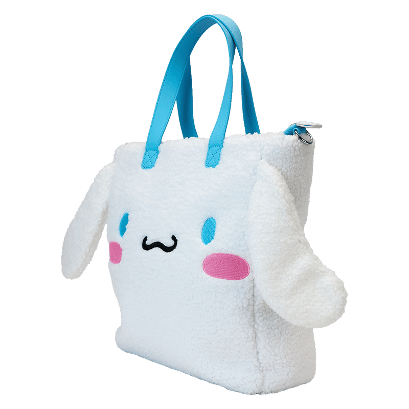 CINNAMOROLL SHERPA TOTE BAG WITH COIN BAG - SANRIO