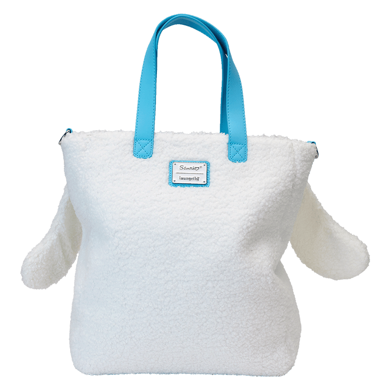 CINNAMOROLL SHERPA TOTE BAG WITH COIN BAG - SANRIO