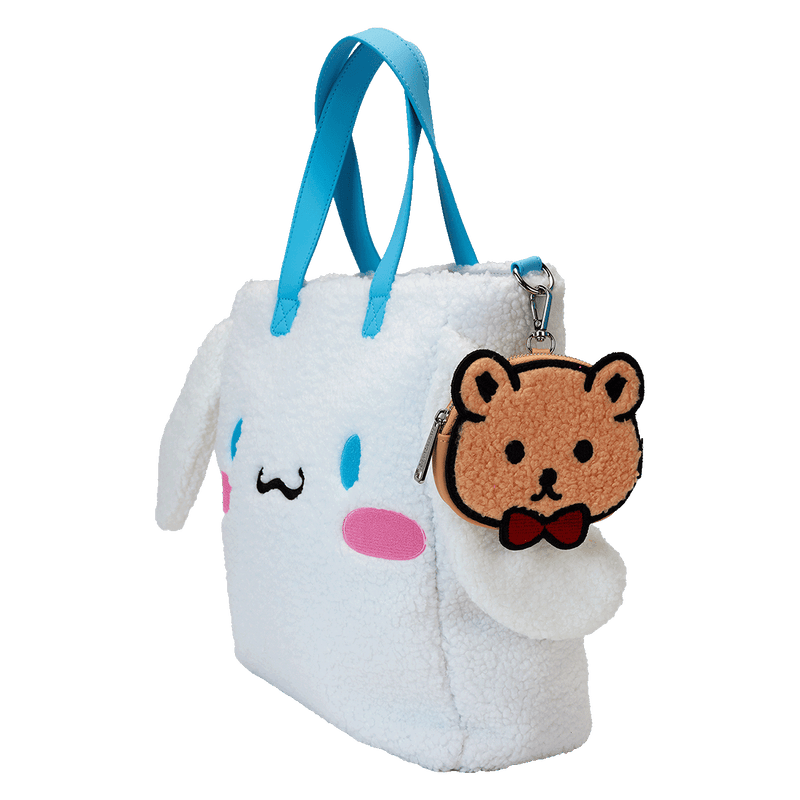 CINNAMOROLL SHERPA TOTE BAG WITH COIN BAG - SANRIO