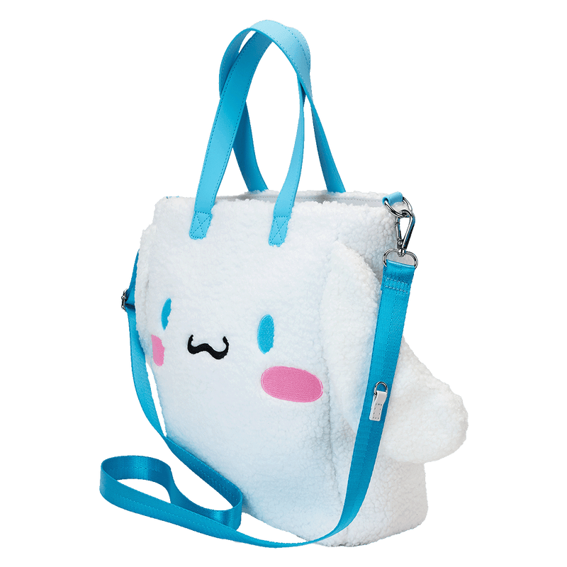 CINNAMOROLL SHERPA TOTE BAG WITH COIN BAG - SANRIO