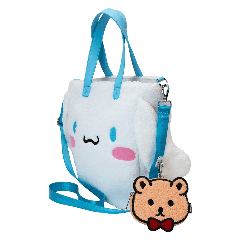 CINNAMOROLL SHERPA TOTE BAG WITH COIN BAG - SANRIO