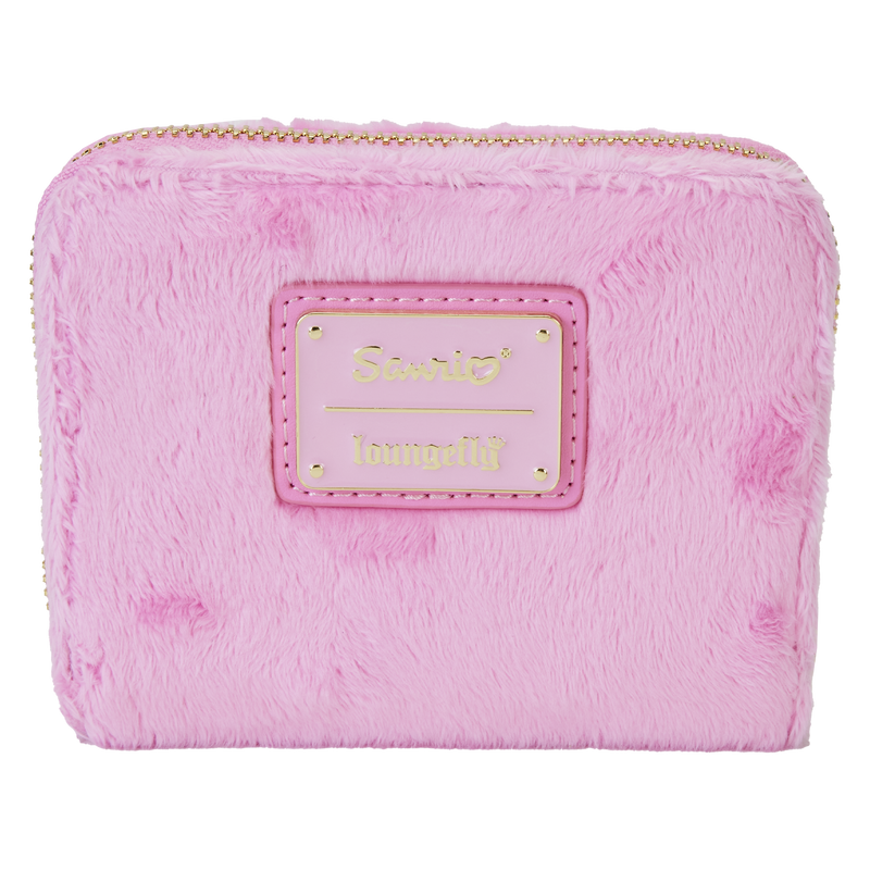 HELLO KITTY PLUSH BEAR ZIP AROUND WALLET - SANRIO