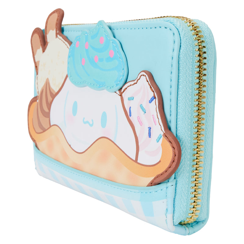 CINNAMOROLL ICE CREAM ZIP AROUND WALLET - SANRIO