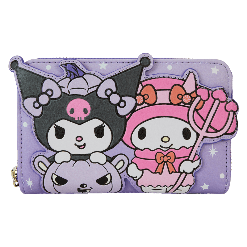 KUROMI PUMPKIN ZIP AROUND WALLET - SANRIO