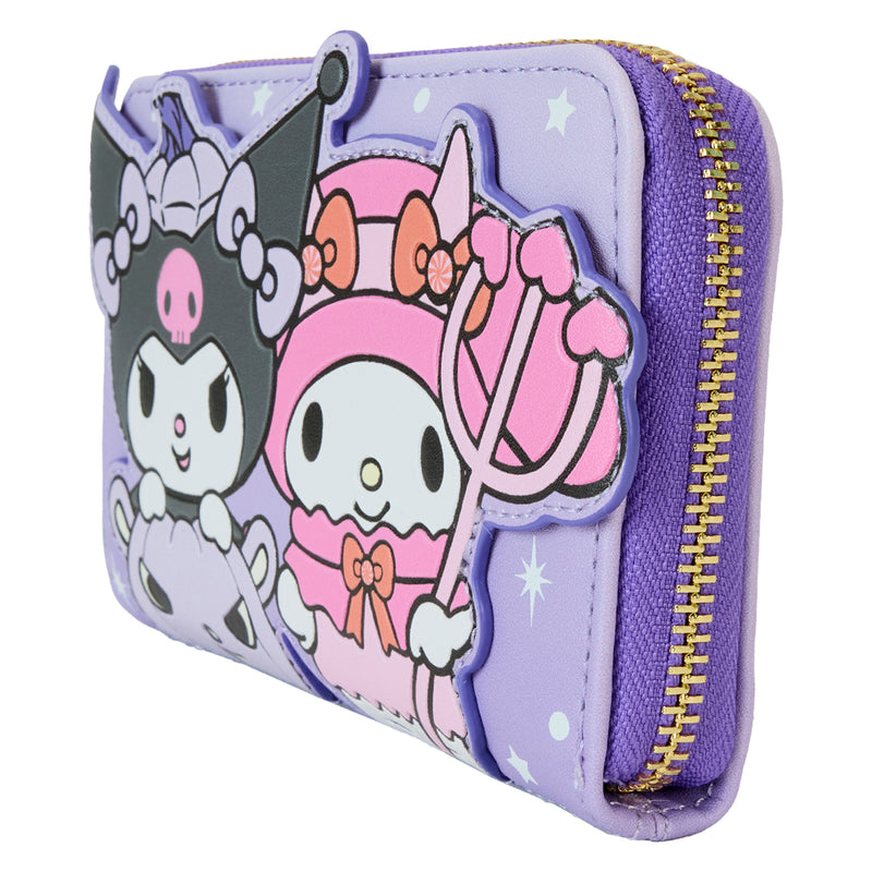 KUROMI PUMPKIN ZIP AROUND WALLET - SANRIO