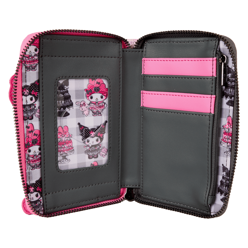 MY MELODY AND KUROMI ZIP AROUND WALLET - SANRIO