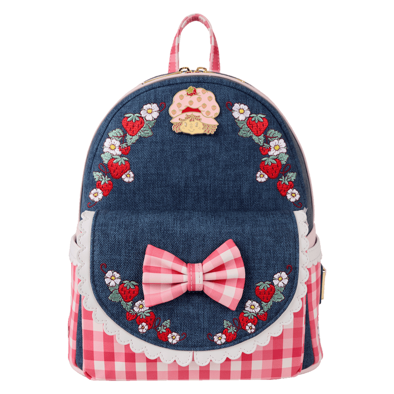 STRAWBERRY SHORTCAKE FAUX DENIM MINI BACKPACK