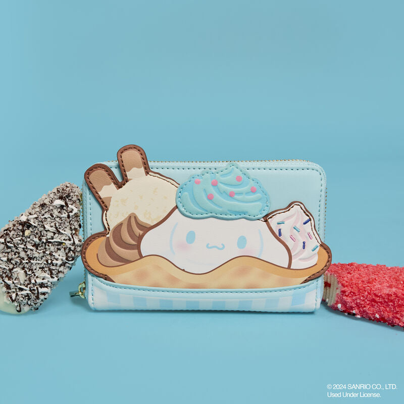 CINNAMOROLL ICE CREAM ZIP AROUND WALLET - SANRIO