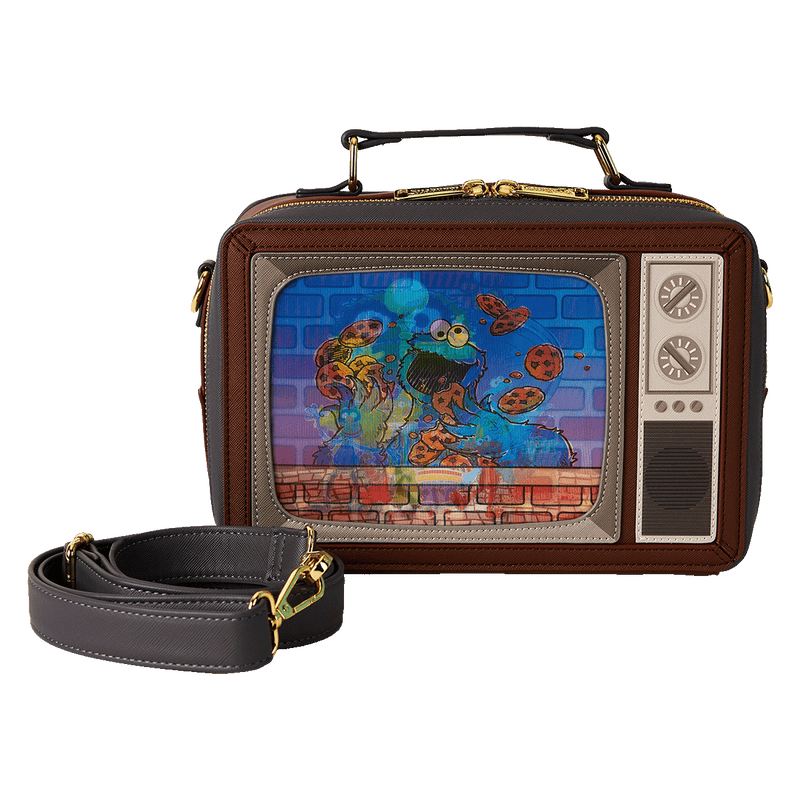 SESAME STREET LENTICULAR RETRO TV CROSSBODY BAG