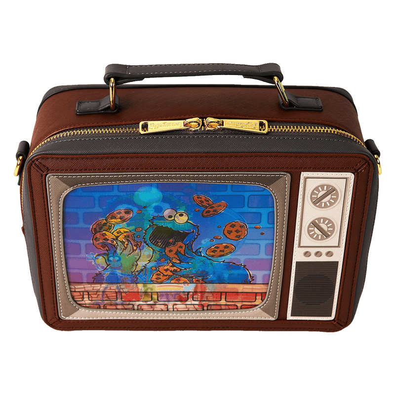 SESAME STREET LENTICULAR RETRO TV CROSSBODY BAG