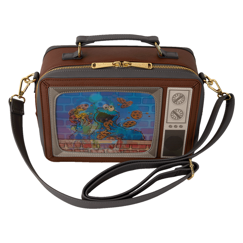 SESAME STREET LENTICULAR RETRO TV CROSSBODY BAG