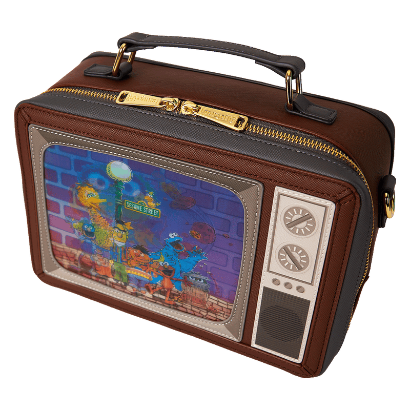 SESAME STREET LENTICULAR RETRO TV CROSSBODY BAG