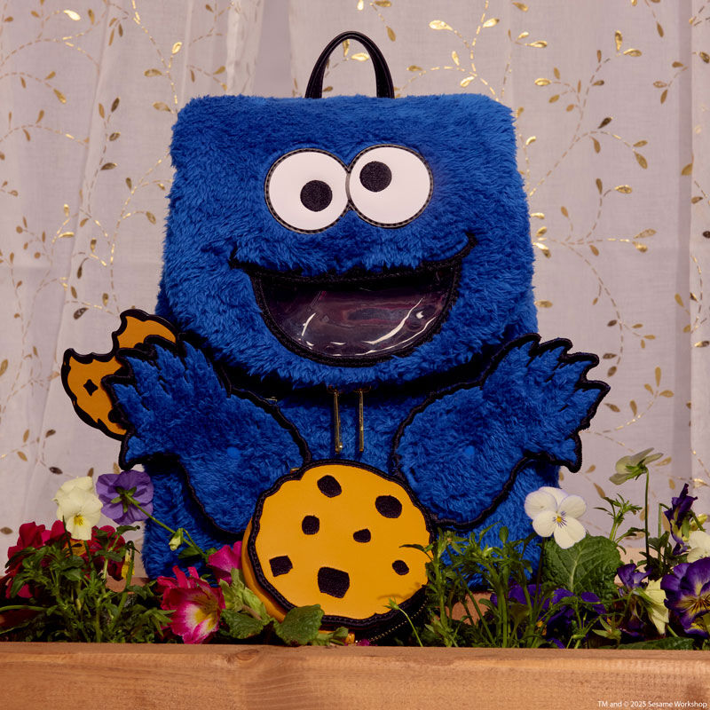 COOKIE MONSTER PLUSH MINI BACKPACK - SESAME STREET