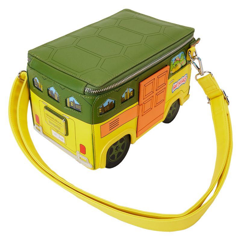 TEENAGE MUTANT NINJA TURTLES 40TH ANNIVERSARY PARTY WAGON FIGURAL CROSSBODY BAG