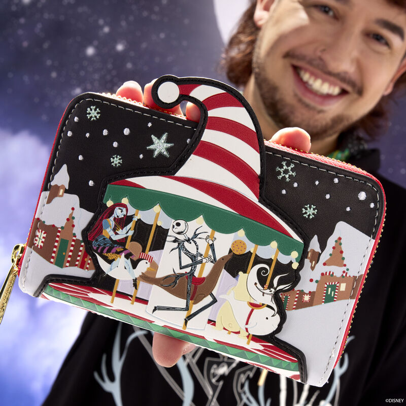 JOURNEY TO CHRISTMAS TOWN ZIP AROUND WALLET - THE NIGHTMARE BEFORE CHRISTMAS