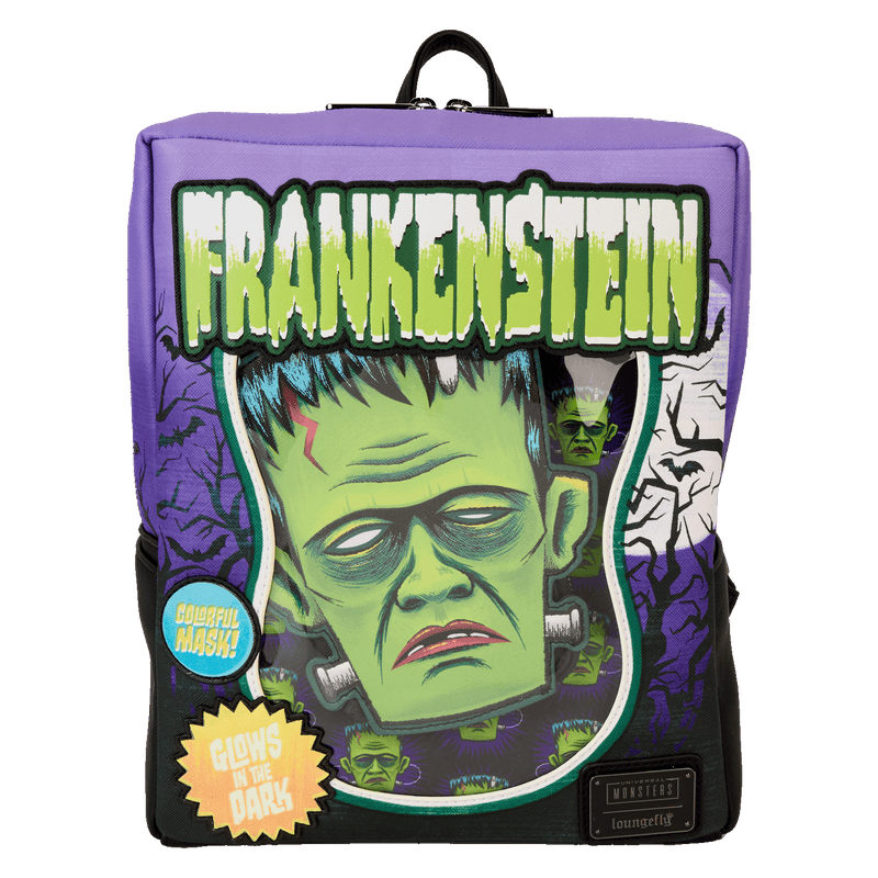 FRANKENSTEIN NEON MASK MINI BACKPACK - UNIVERSAL MONSTERS