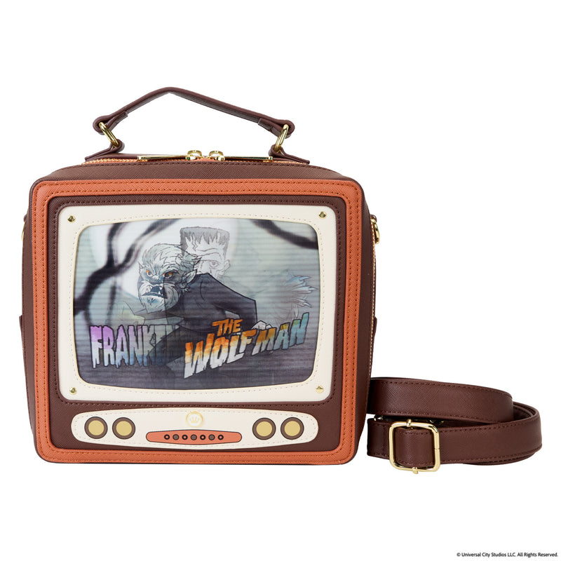 VINTAGE TV TRIPLE LENTICULAR CROSSBODY BAG - UNIVERSAL MONSTERS