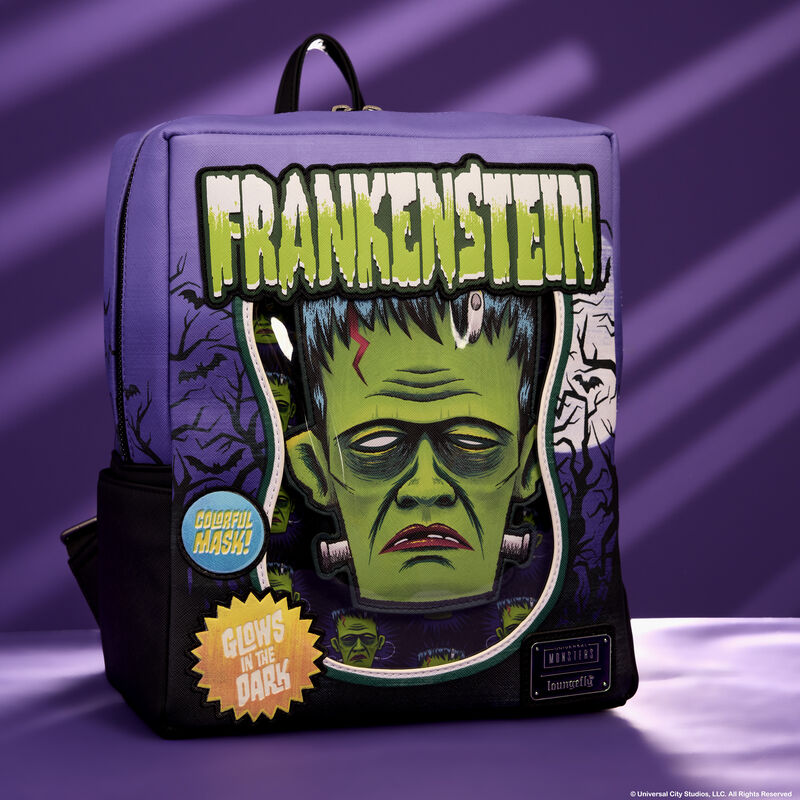 FRANKENSTEIN NEON MASK MINI BACKPACK - UNIVERSAL MONSTERS