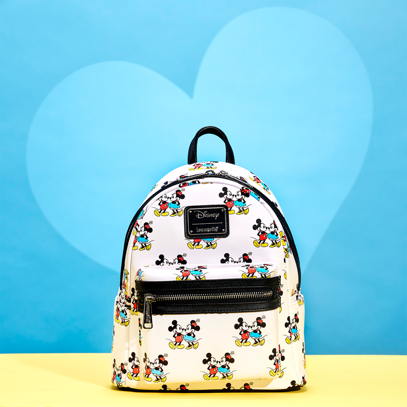 MICKEY AND MINNIE ALL OVER PRINT MINI BACKPACK