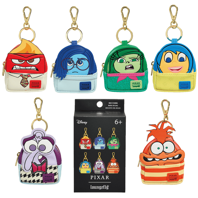 INSIDE OUT MYSTERY BOX BACKPACK KEYCHAIN - PIXAR