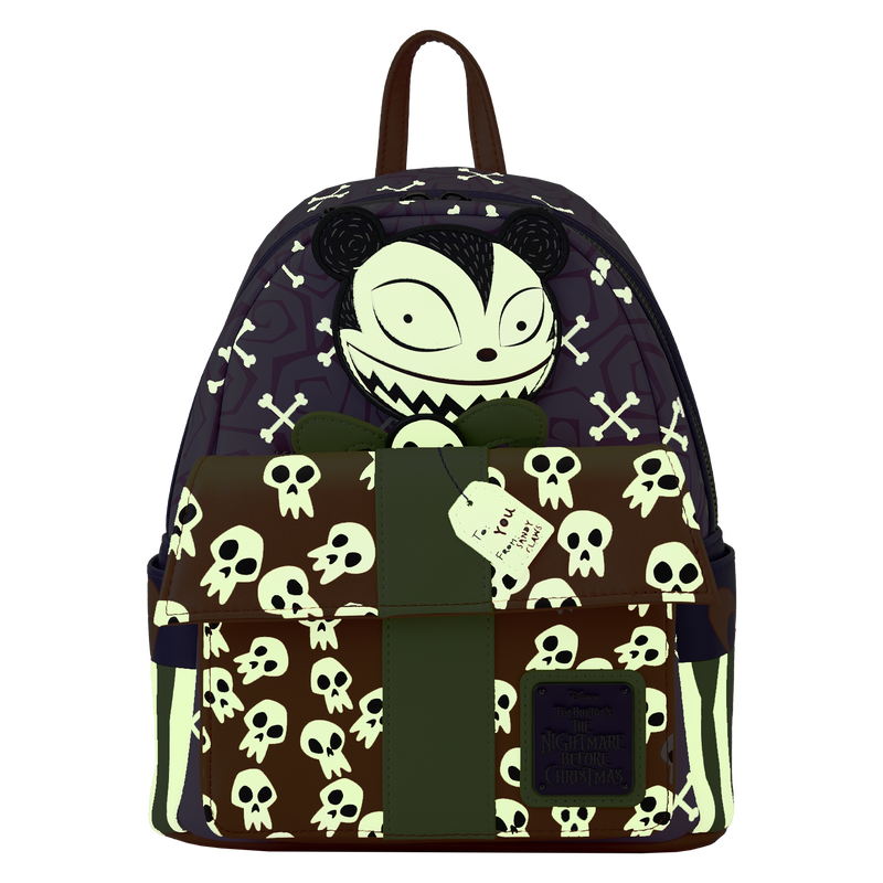 SCARY TEDDY PRESENT MINI BACKPACK - THE NIGHTMARE BEFORE CHRISTMAS