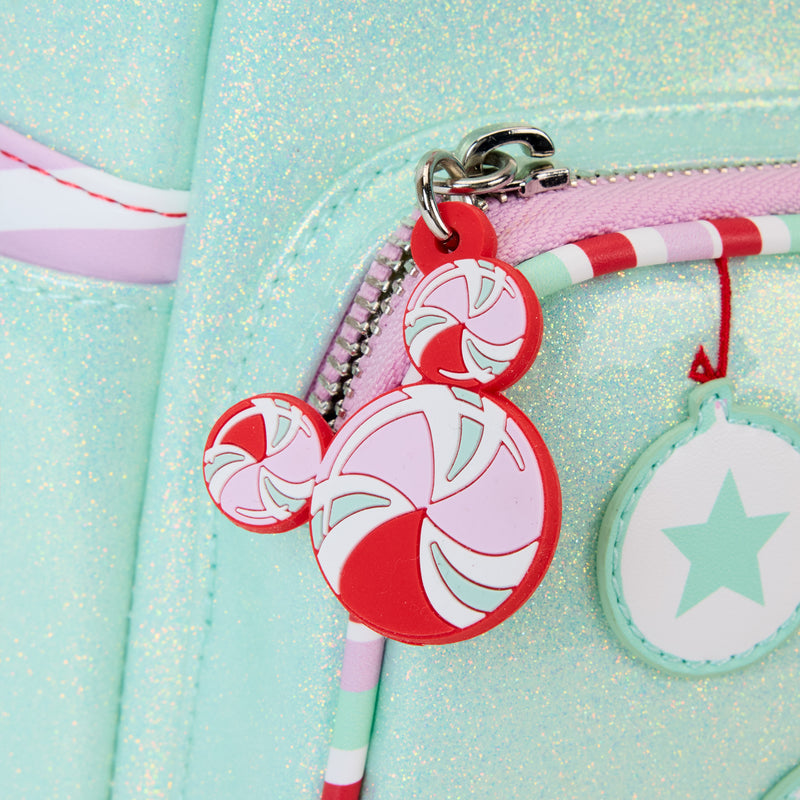 MINNIE HOLIDAY PEPPERMINT ORNAMENTS MINI BACKPACK - DISNEY