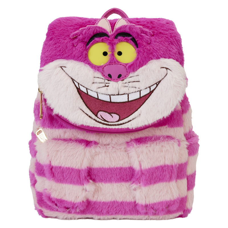 CHESHIRE CAT PLUSH POCKET MINI BACKPACK - ALICE IN WONDERLAND