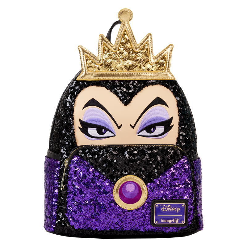 EVIL QUEEN SEQUIN COSPLAY MINI BACKPACK - SNOW WHITE AND THE SEVEN DWARFS