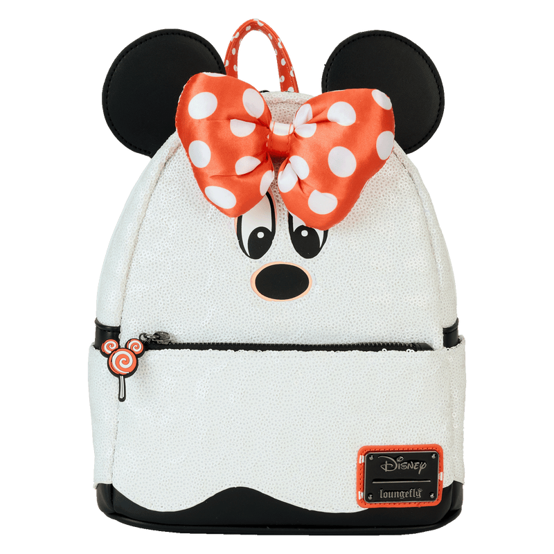 MINNIE MOUSE GHOST GLOW SEQUIN HALLOWEEN MINI BACKPACK