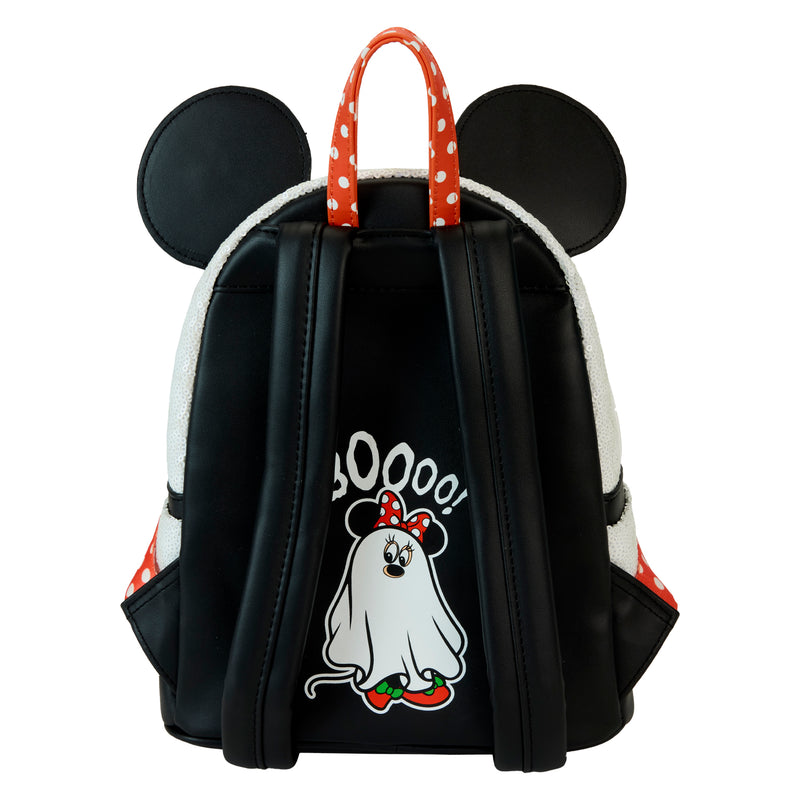 MINNIE MOUSE GHOST GLOW SEQUIN HALLOWEEN MINI BACKPACK