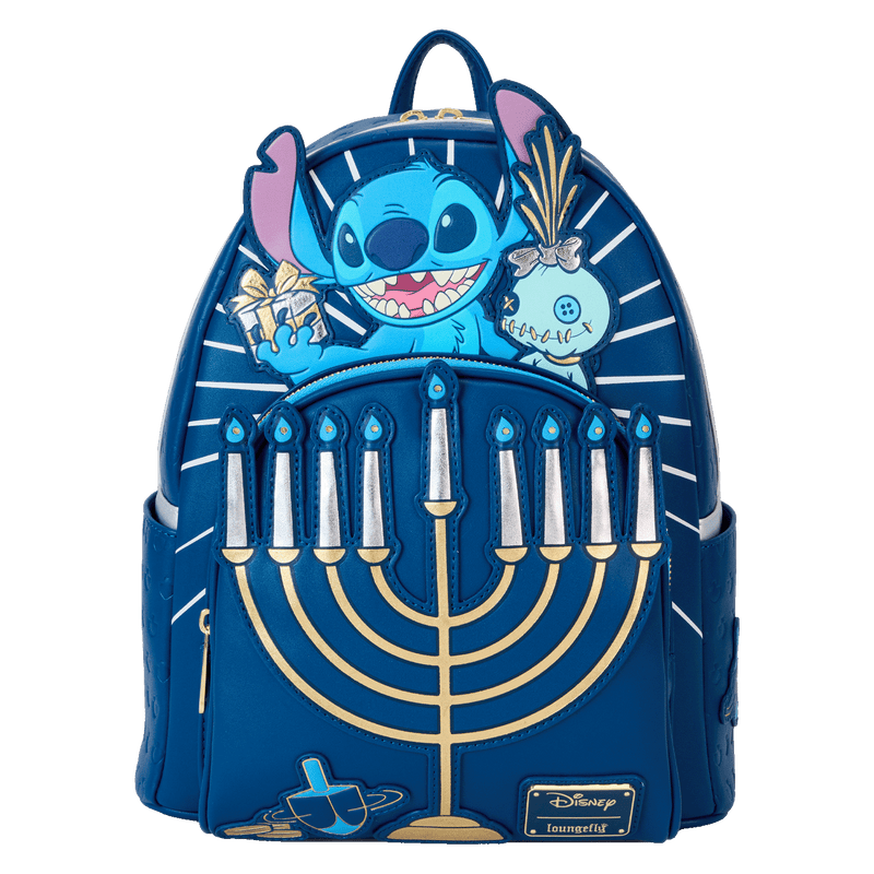 LIGHT UP MENORAH STITCH MINI BACKPACK - LILO AND STITCH