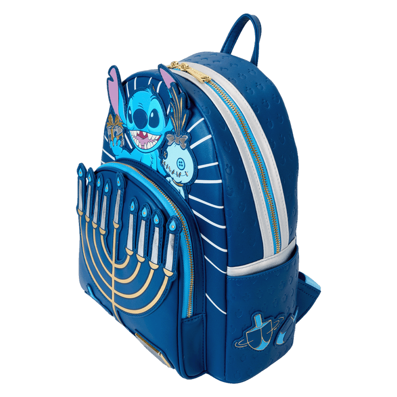 LIGHT UP MENORAH STITCH MINI BACKPACK - LILO AND STITCH