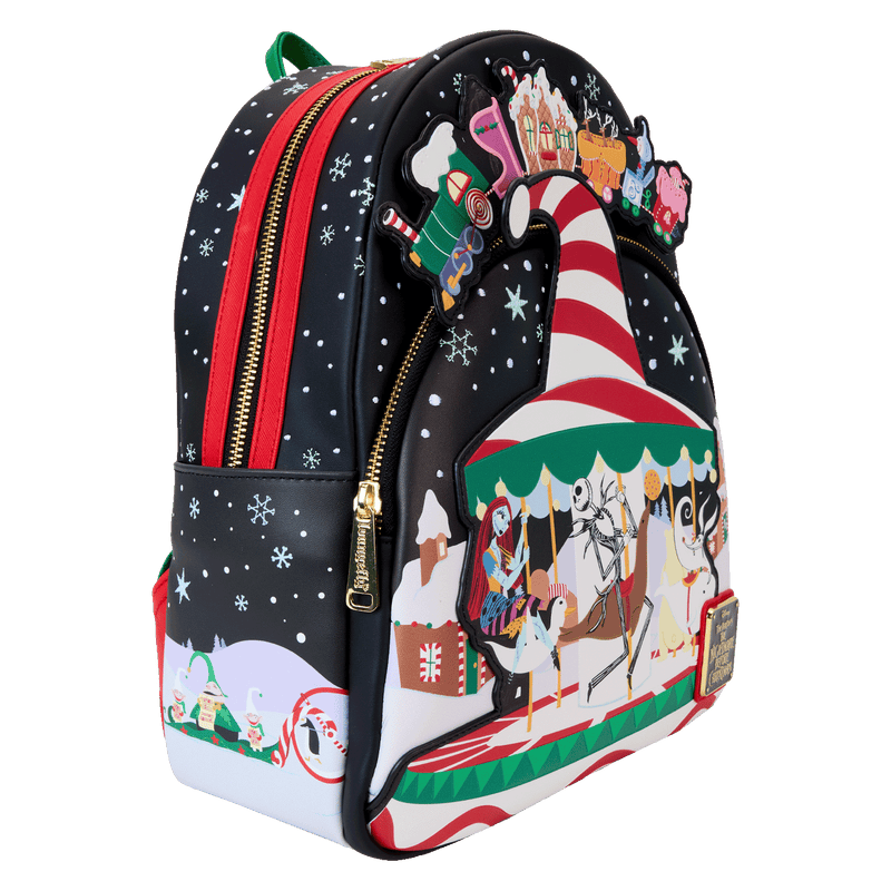 JOURNEY TO CHRISTMAS TOWN MINI BACKPACK - THE NIGHTMARE BEFORE CHRISTMAS