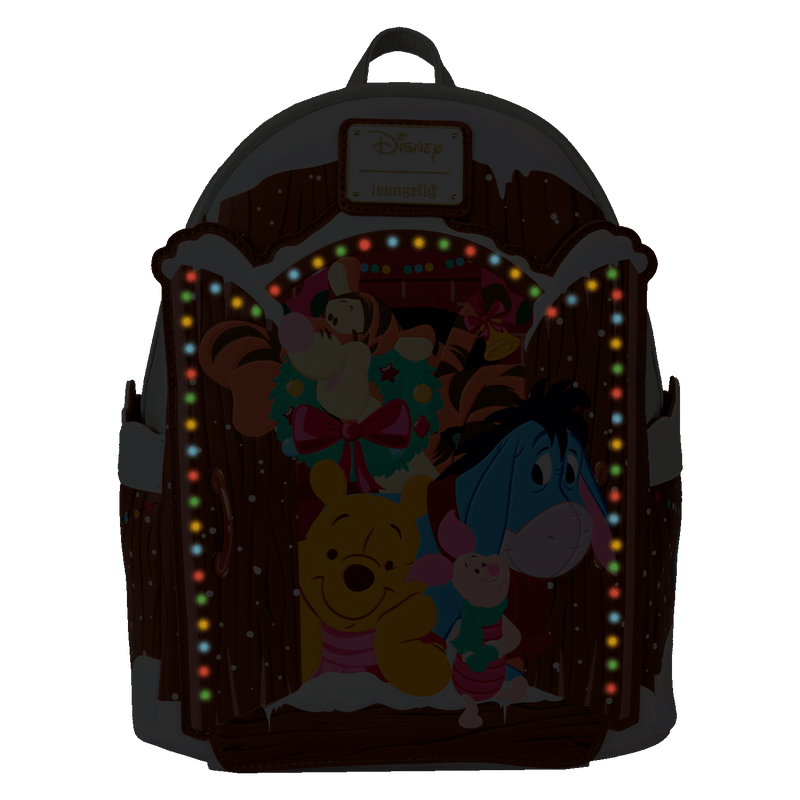 HOLIDAY SCENE POOH AND FRIENDS MINI BACKPACK - WINNIE THE POOH