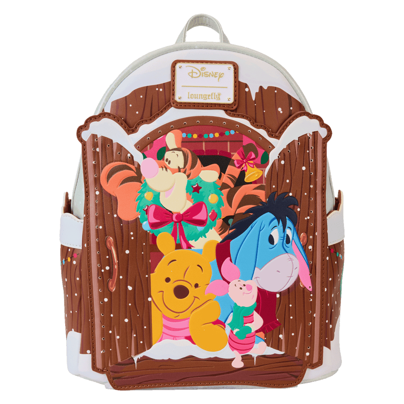 HOLIDAY SCENE POOH AND FRIENDS MINI BACKPACK - WINNIE THE POOH