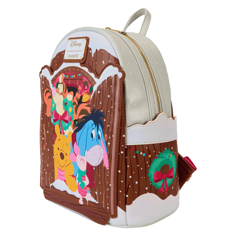 HOLIDAY SCENE POOH AND FRIENDS MINI BACKPACK - WINNIE THE POOH