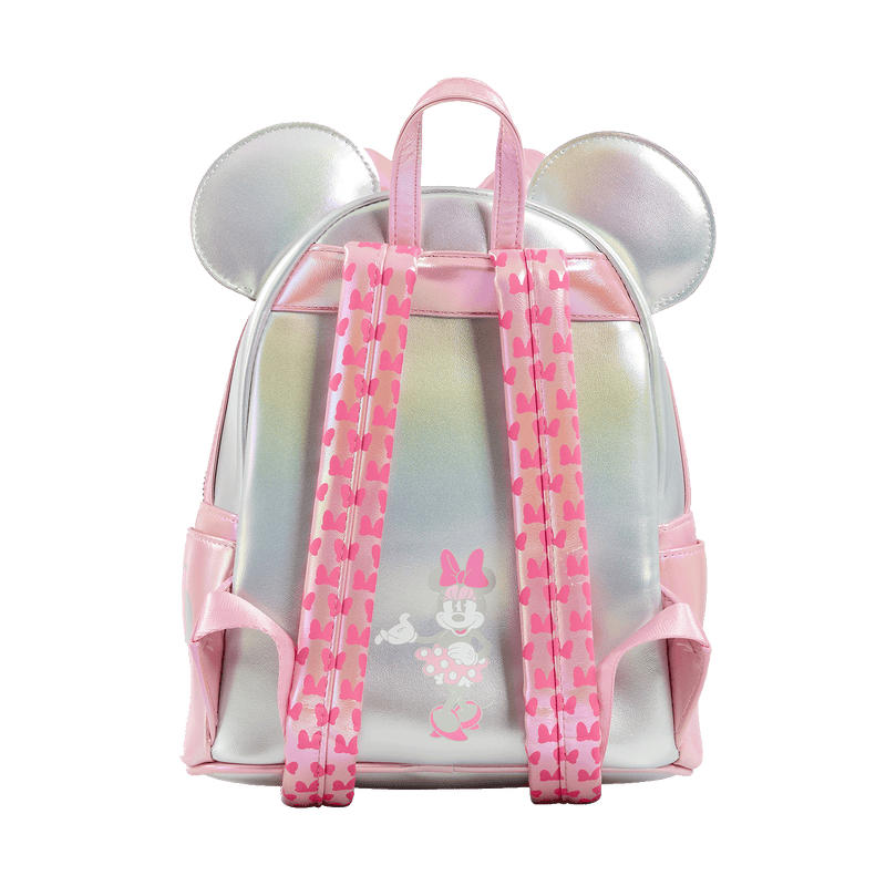 SILVER AND PINK MINNIE MOUSE MINI BACKPACK - DISNEY