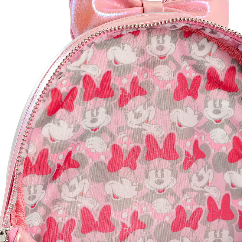 SILVER AND PINK MINNIE MOUSE MINI BACKPACK - DISNEY