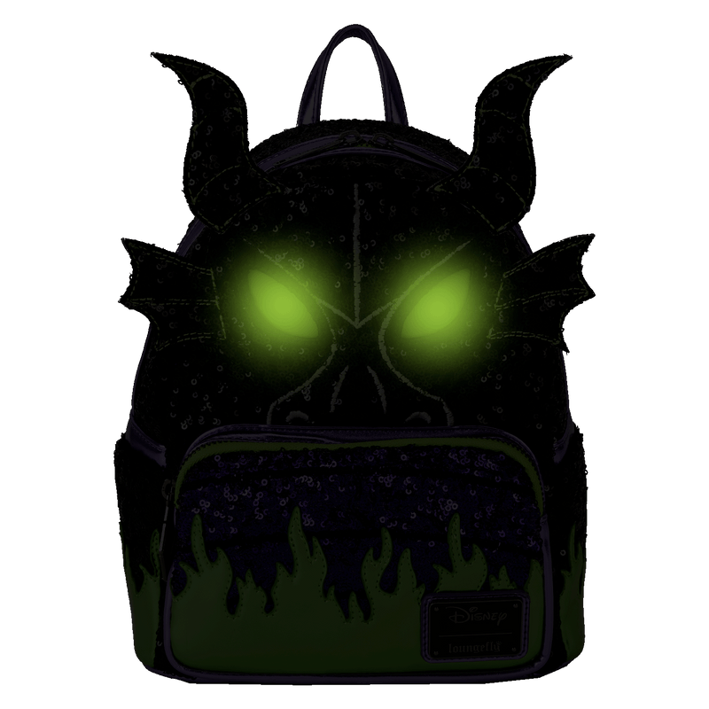 SEQUIN MALEFICENT DRAGON COSPLAY MINI BACKPACK - DISNEY