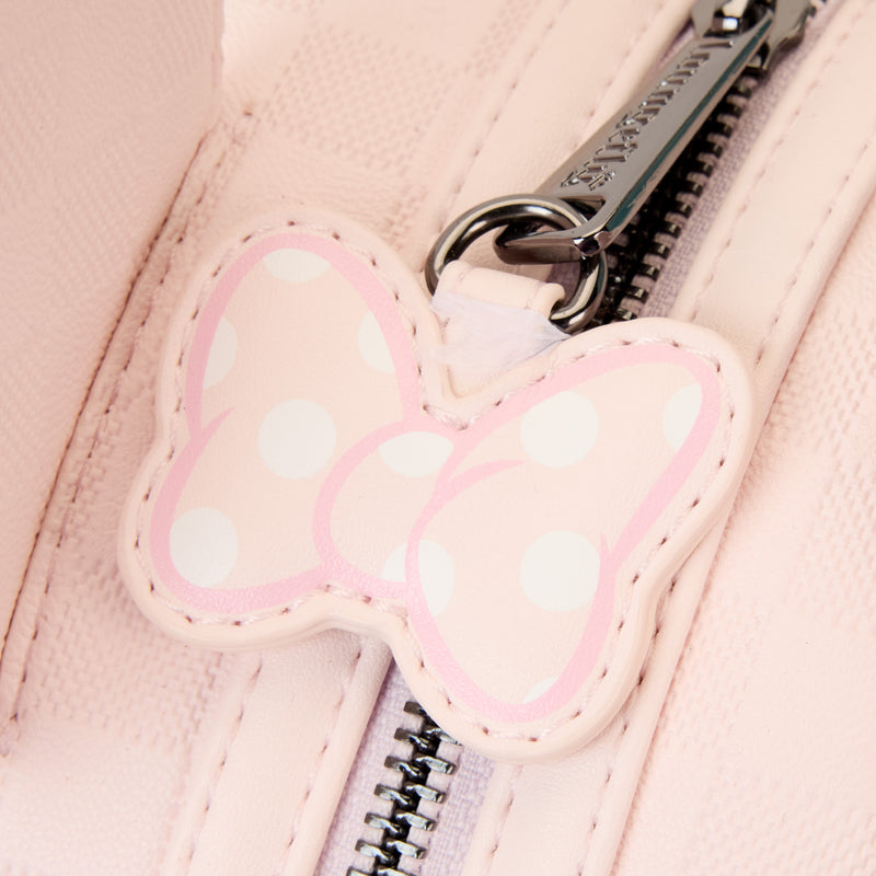 MINNIE MOUSE PINK CHECKED MINI BACKPACK - DISNEY