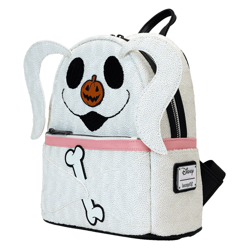 ZERO COSPLAY SEQUINS GLOW MINI BACKPACK - THE NIGHTMARE BEFORE CHRISTMAS