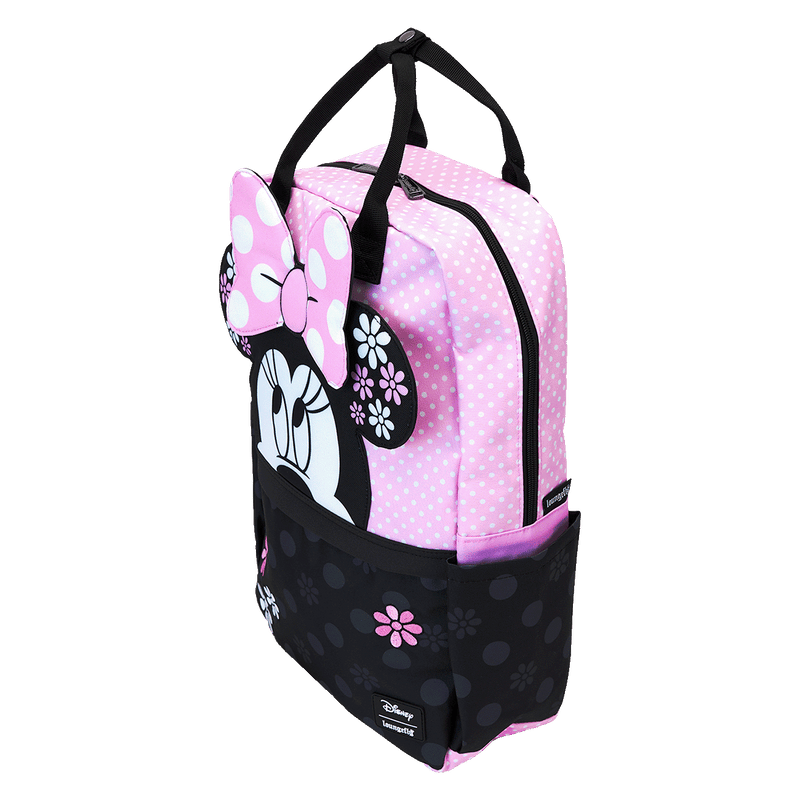 MINNIE FLORAL ROCK THE DOTS FULL-SIZE NYLON BACKPACK - DISNEY