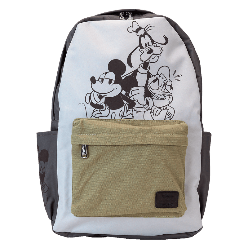 MICKEY AND FRIENDS CANVAS AND NYLON FULL-SIZE BACKPACK - DISNEY