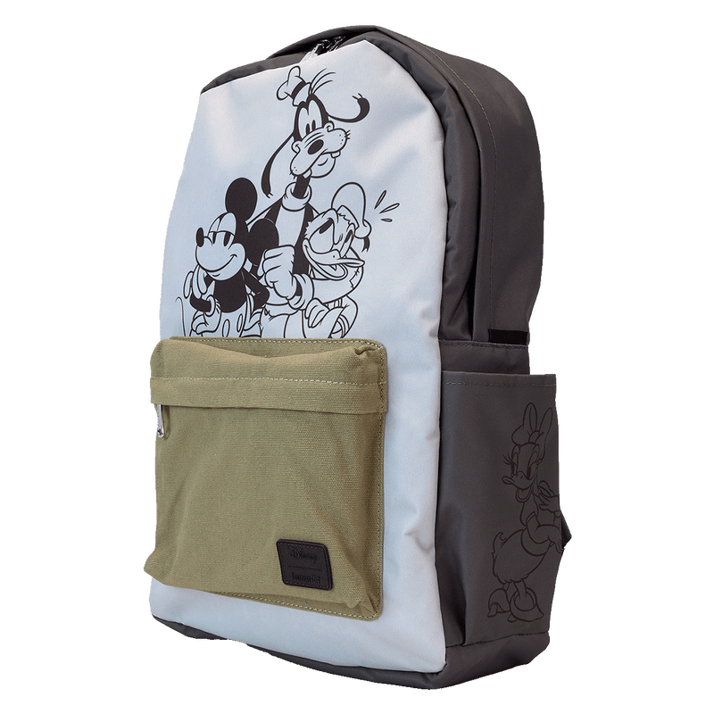 MICKEY AND FRIENDS CANVAS AND NYLON FULL-SIZE BACKPACK - DISNEY