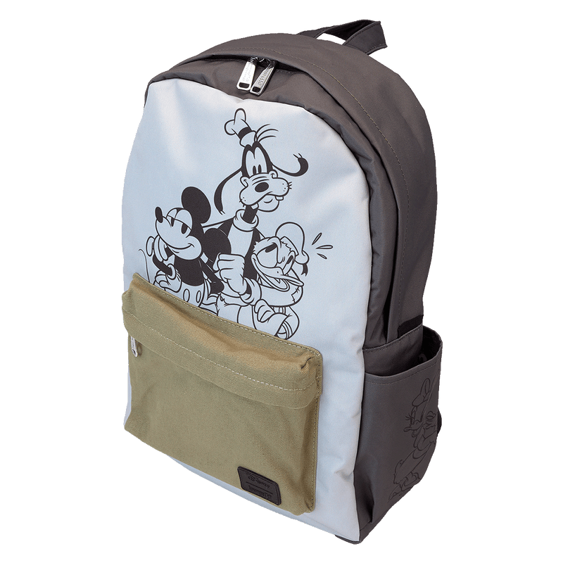 MICKEY AND FRIENDS CANVAS AND NYLON FULL-SIZE BACKPACK - DISNEY